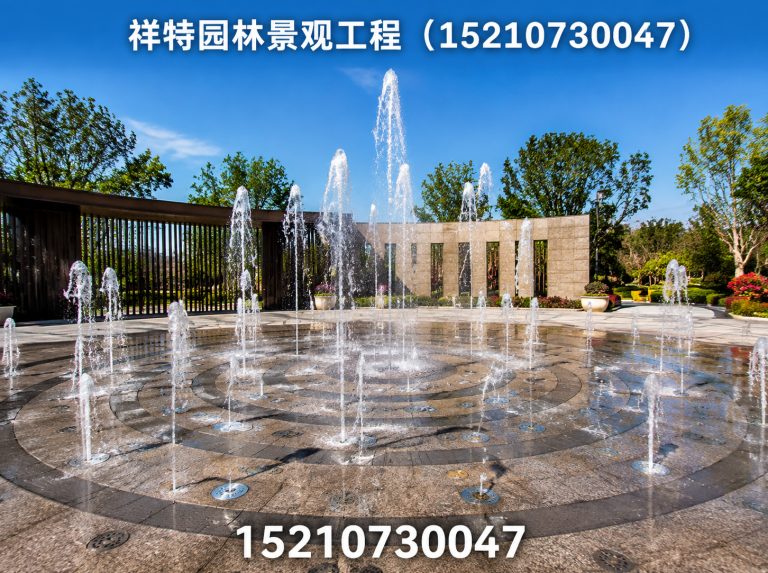 涿州市广场喷泉展示图